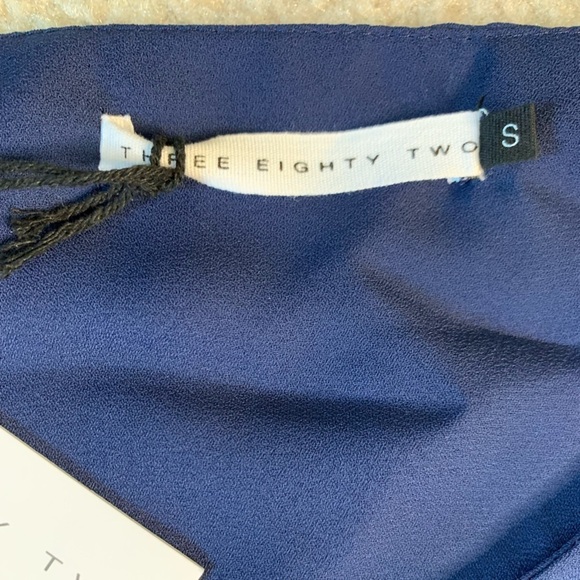 NWT Three Eighty Two Lachlan Slip Maxi Dress Navy Blue Women Small - Picture 4 of 7